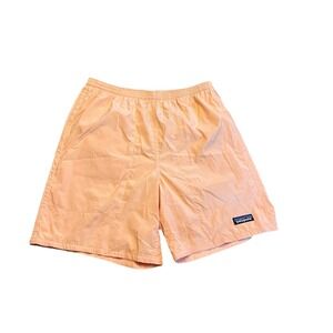 Patagonia Shorts Men‎ Sz Small 6in Lined Coral Pink Drawstring Baggies Packable